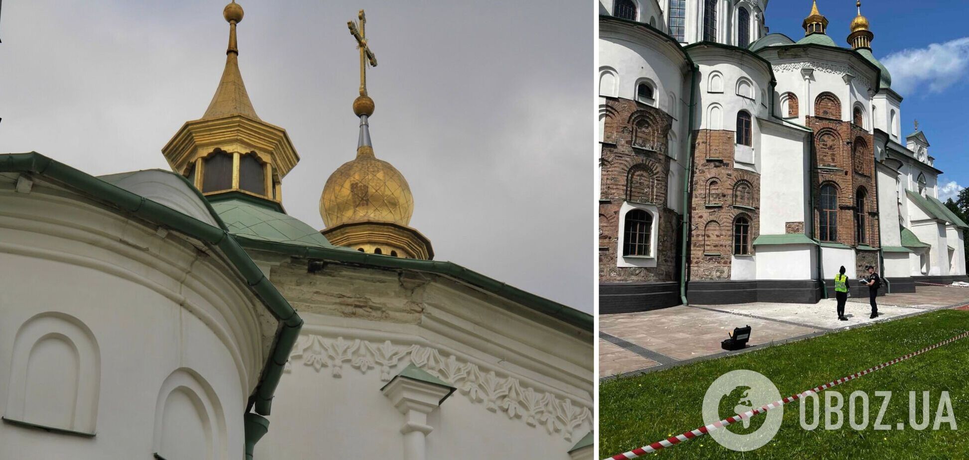 'Сучасне варварство': у Раді церков різко відреагували на пошкодження фасаду Софії Київської