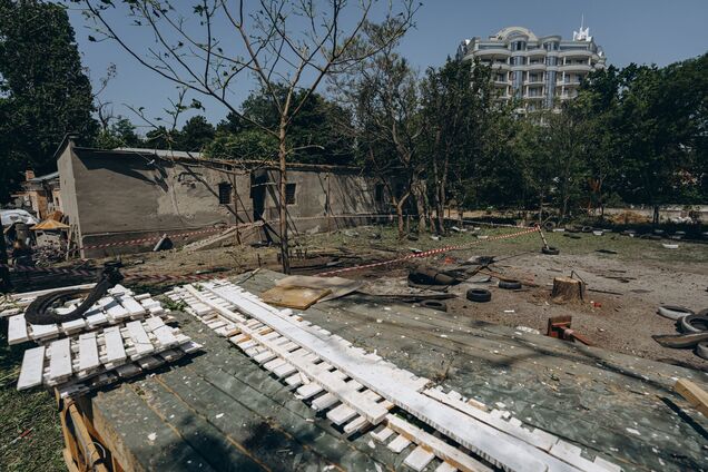 Последствия российского обстрела. Одесская киностудия