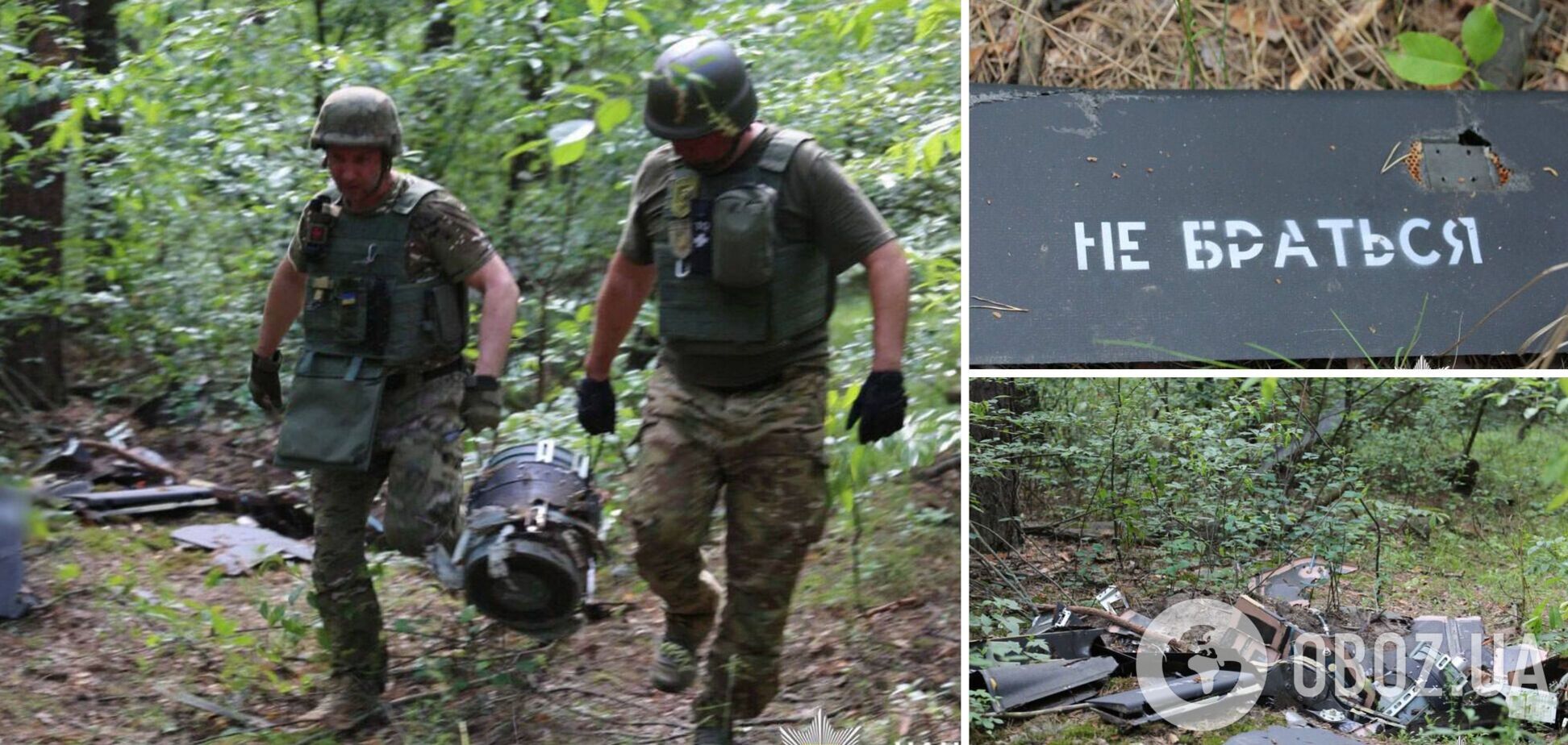 У Києві знайшли одразу два 'Шахеди', які не вибухнули після того, як їх збили. Фото