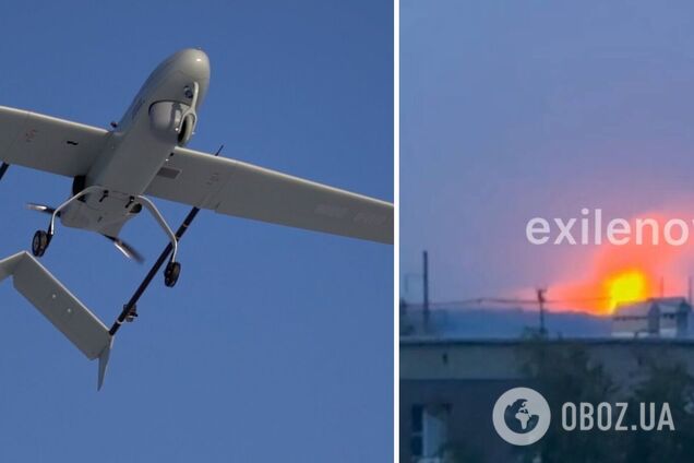 Дрони атакували Тамбовський пороховий завод, сталась пожежа: вогонь видно здалеку. Фото і відео