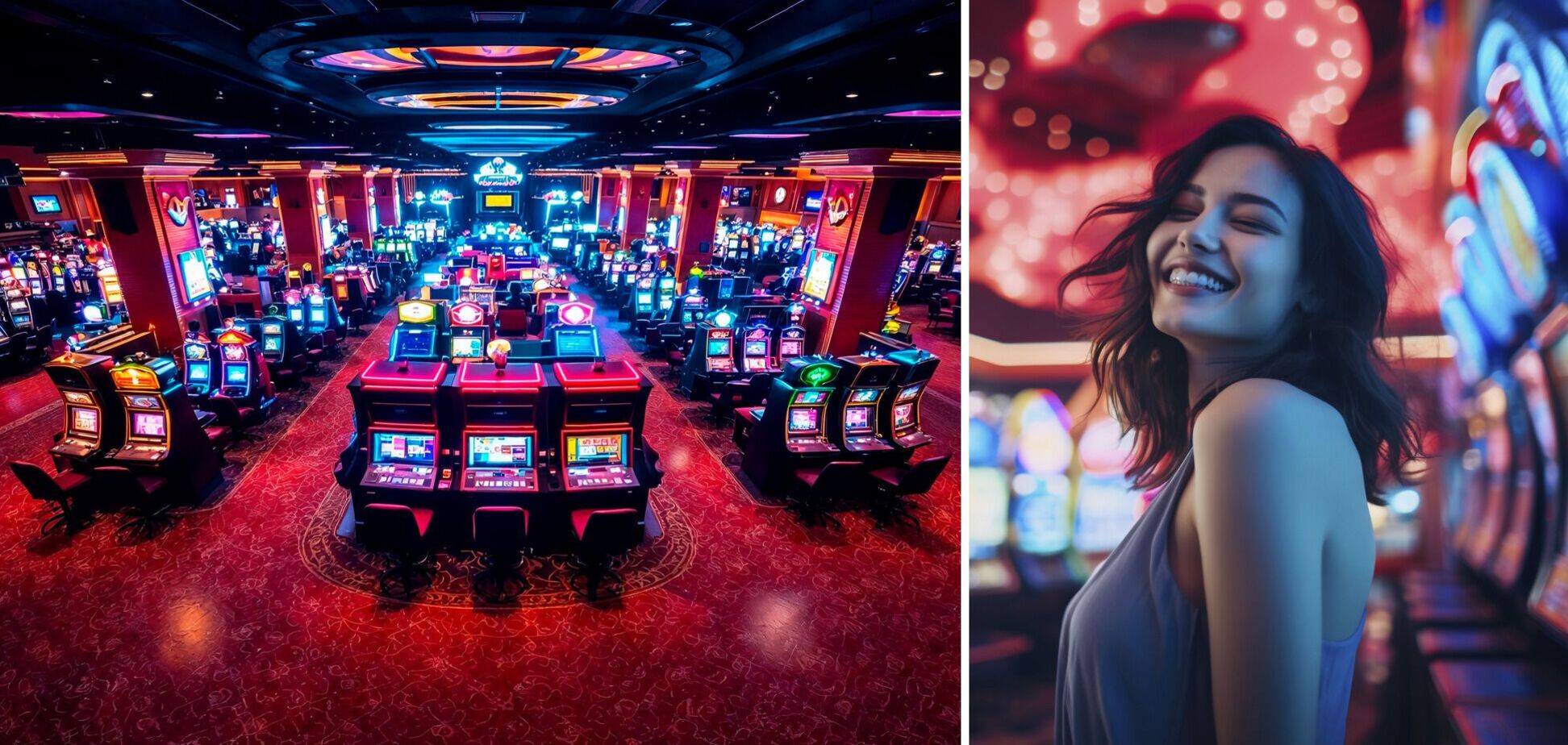 Синє освітлення в казино - ілюстрація