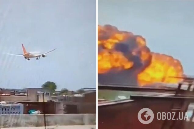 Падение самолета в Индии