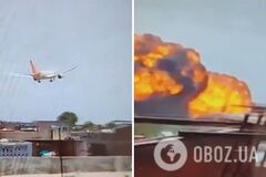 Падение самолета в Индии