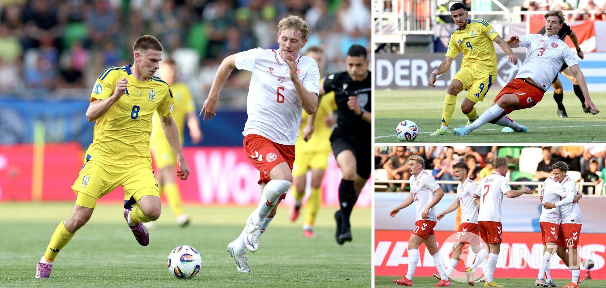 Сборная Украины по футболу дважды вела в счете, но в итоге проиграла в 1-м туре чемпионата Европы U-21. Видео