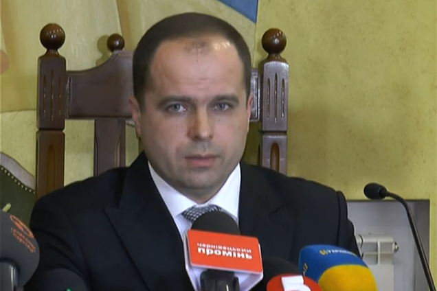 Ілюстрація - Ігор Мустеца на пресконференції