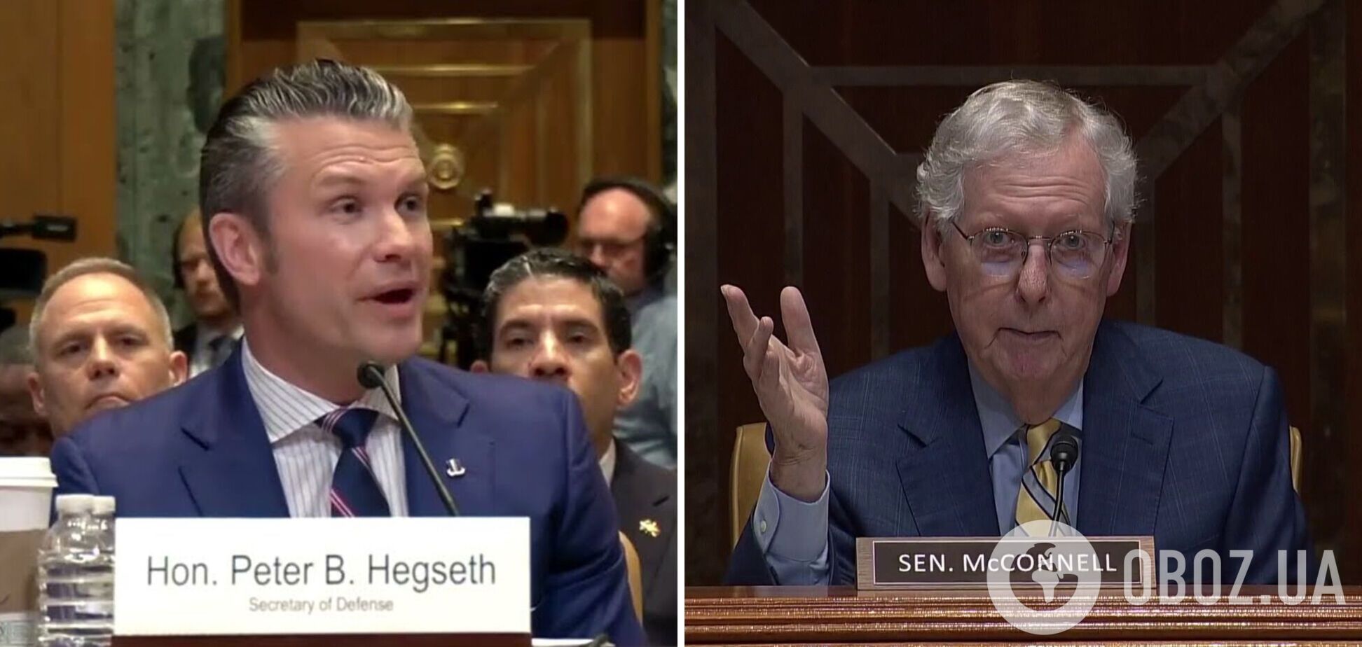 'На кону стоит репутация Америки': сенатор-республиканец заставил Хегсета назвать Россию агрессором и призвал к победе. Видео