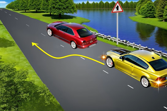 Чи дозволено обгін? Тест на знання ПДР