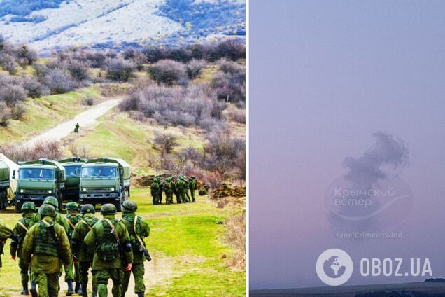 В окупованому Криму вночі чули звуки вибухів: кажуть про ураження польового табору військ РФ