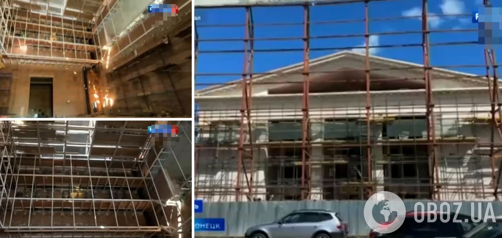 Обустраивают сцену: оккупанты хотят провести праздничный концерт на месте трагедии Мариупольского драмтеатра