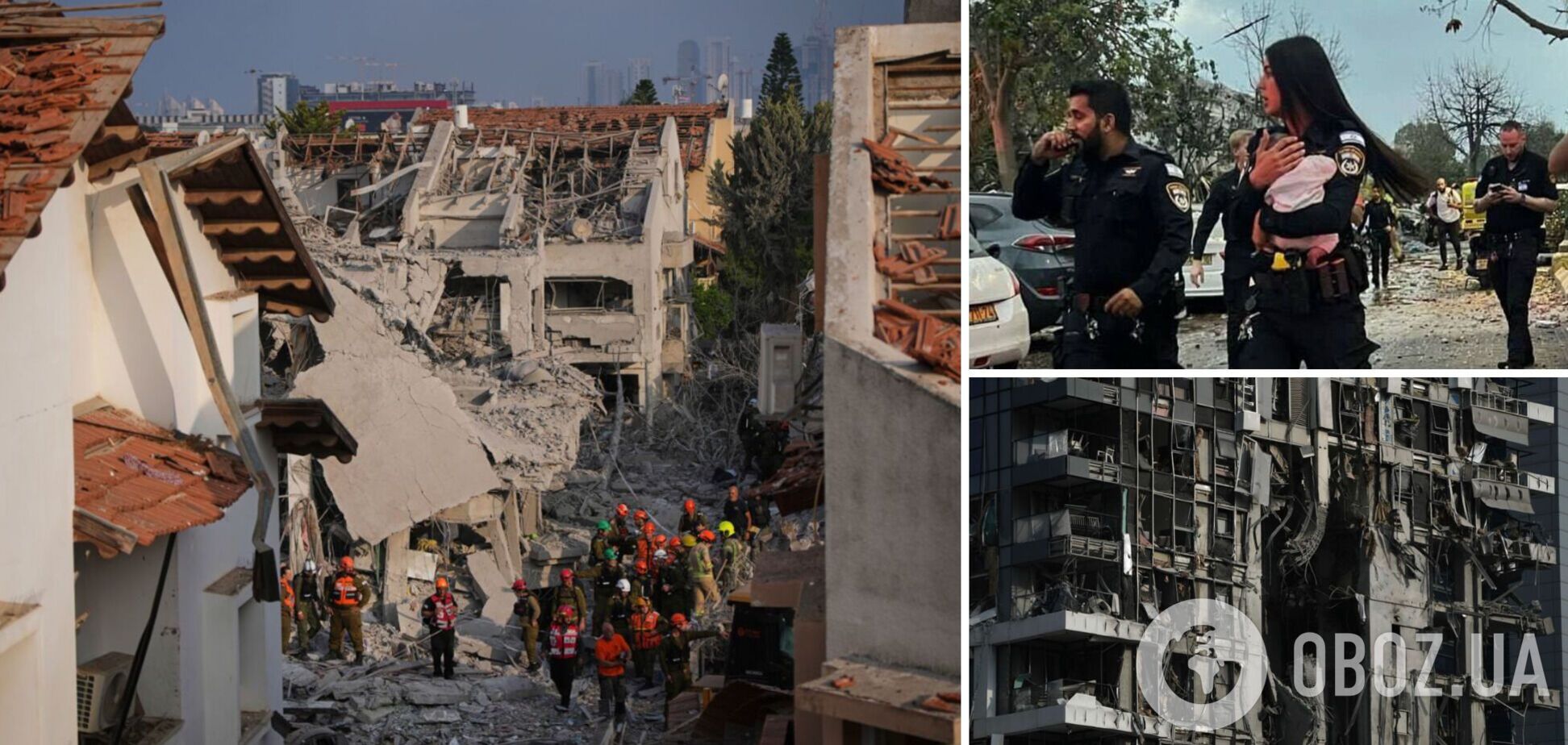 Есть жертвы, десятки людей ранены: появились фото и видео последствий удара Ирана по Израилю