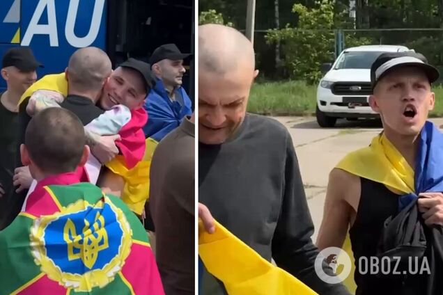 'Україна понад усе': з'явилось емоційне відео зі звільненими з полону українськими військовими