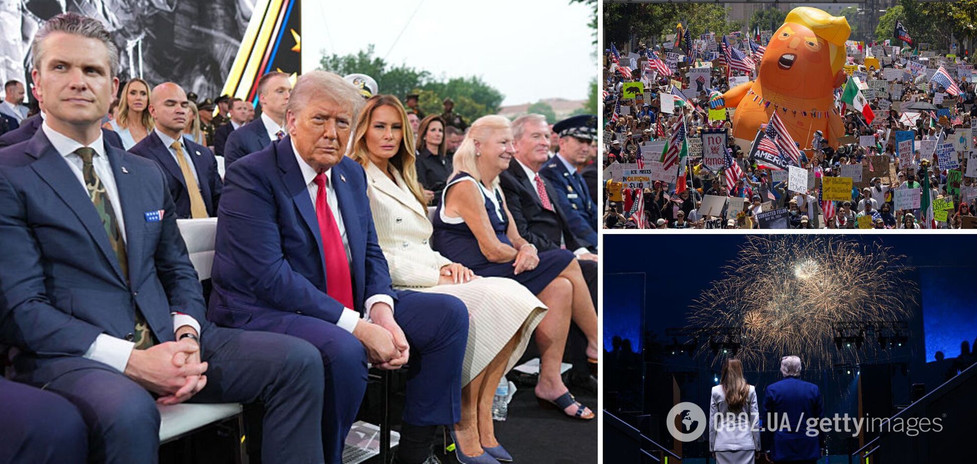 Трамп на день народження провів військовий парад, поки американці протестували