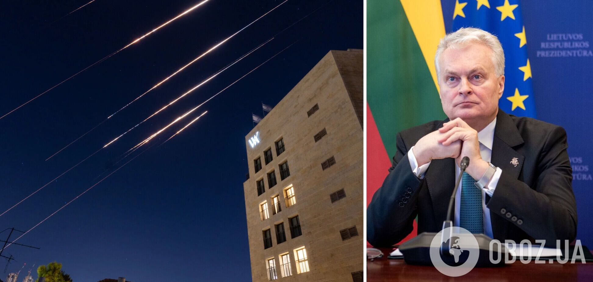 Науседа: конфлікт між Іраном та Ізраїлем може допомогти воєнній машині РФ