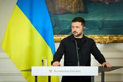 Президент Украины Владимир Зеленский во время официального визита в Австрию 16 июня 2025 года
