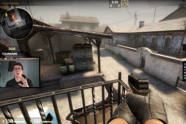 Стрім Counter-Strike на Twitch. Ілюстрація