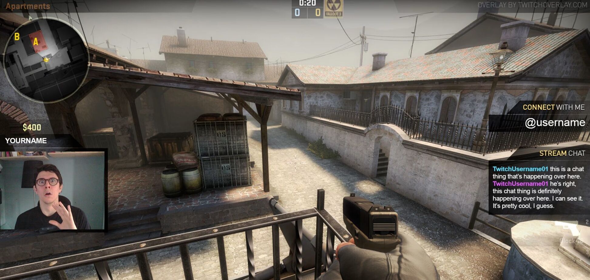 Стрим Counter-Strike на Twitch. Иллюстрация