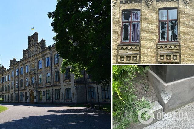 У Києві під час російського обстрілу були пошкоджені будівлі і споруди КПІ. Фото