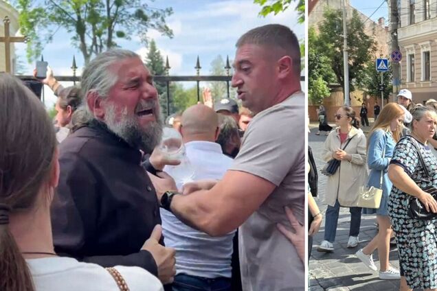 В Черновцах сторонники УПЦ МП пытались захватить Собор: полиция применила слезоточивый газ. Фото и видео