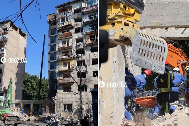 Удар РФ по дому в Соломенском районе Киева: спасатели обнаружили тело еще одного жильца. Фото и видео