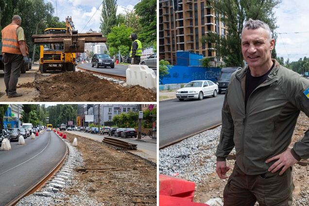 Виталий Кличко показал, как продолжаются масштабные ремонтные работы на улице Глыбочицкой в Киеве. Фото
