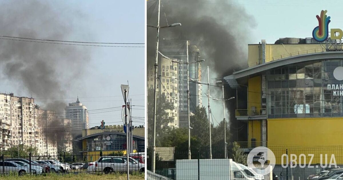 У Києві на Оболоні сталась пожежа в ТРЦ DREAM. Подробиці, фото та відео