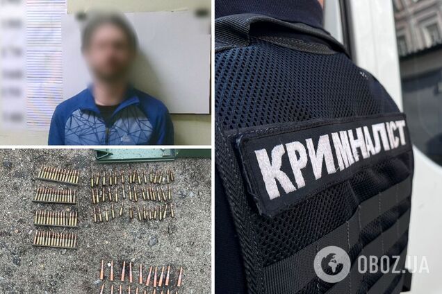 У Києві затримали чоловіка, який п’яним із набоями та гранатами гуляв вулицями міста. Фото