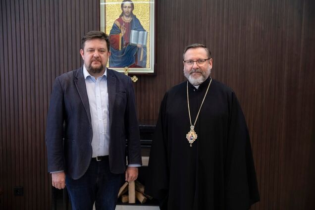 'Донорство крови – акт любви к ближнему': глава УГКЦ встретился с руководителем Украинского центра трансплант-координации. Фото