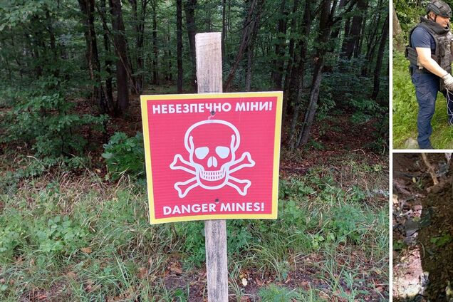 На Київщині чоловік знайшов уламки 'Шахеда' з вцілілою бойовою частиною. Фото