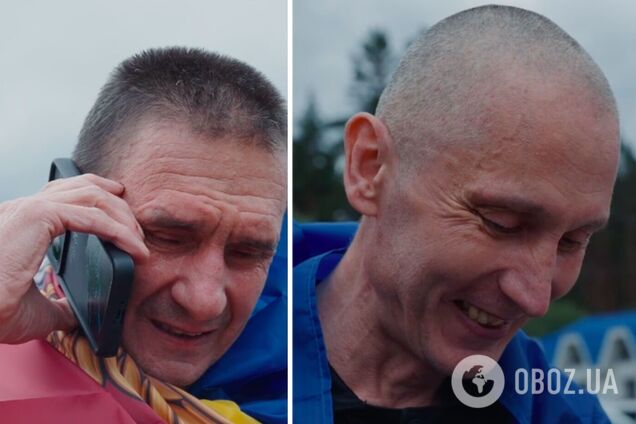 'Мамо, це я': мережу зворушили кадри перших дзвінків звільнених з полону українців рідним. Відео
