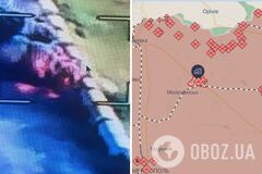 Вблизи Токмака Силы обороны поразили российский поезд: пылает 11 цистерн с топливом, дым видно за 20 км. Фото