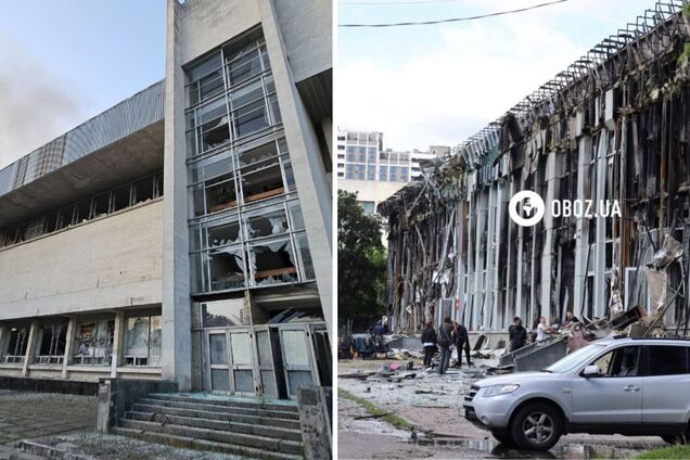 У Києві російський обстріл вдруге за тиждень пошкодив будівлі КПІ імені Ігоря Сікорського. Фото та відео