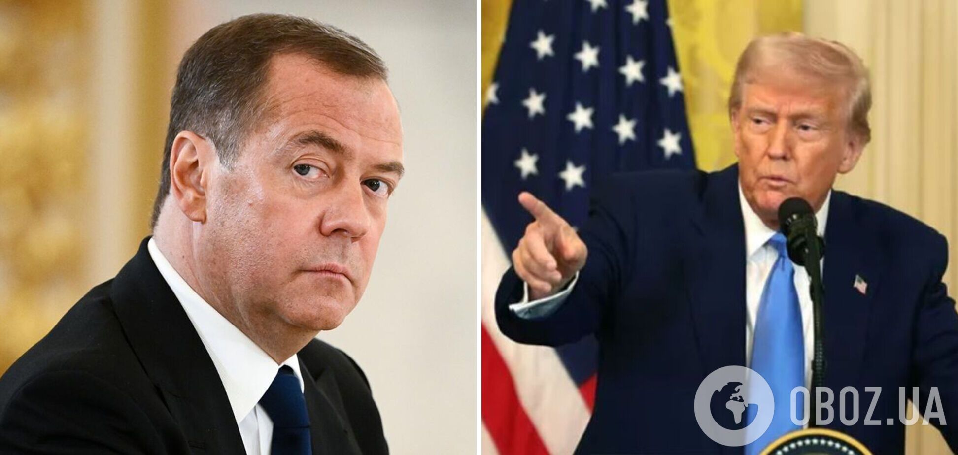 'Він справді це сказав?': Трамп відреагував на ядерні погрози Медведєва і нагадав про найпотужнішу зброю США