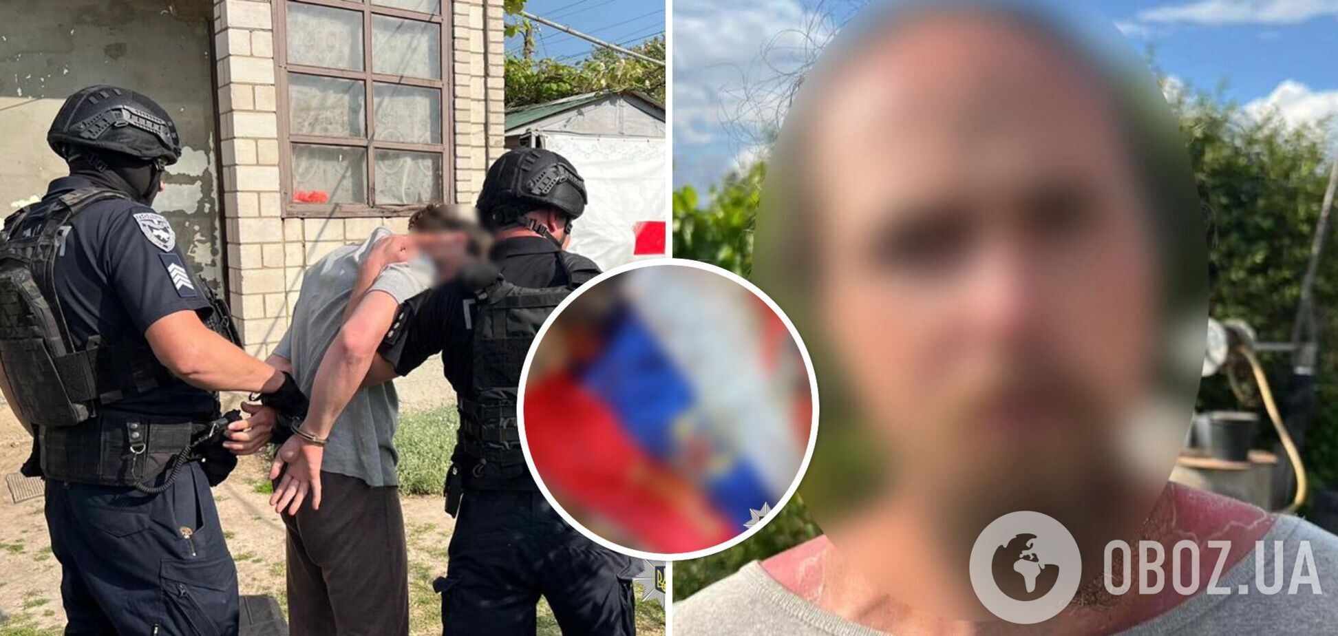 На Вінниччині під час похорону військового чоловік загорнувся у прапор Росії