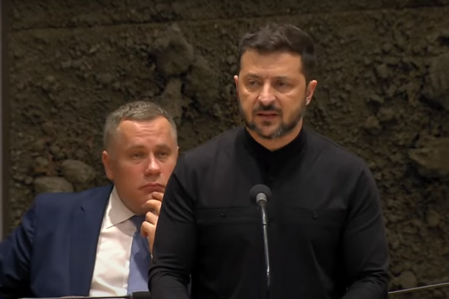 Владимир Зеленский выступил с речью перед Сенатом и Палатой представителей Нидерландов