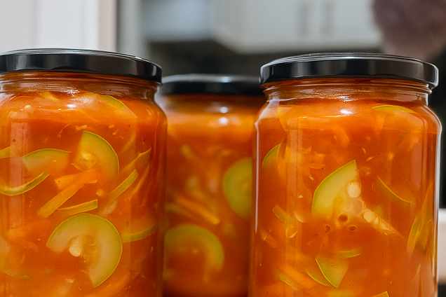 Пікантні кабачки з болгарським перцем та часником на зиму: ділимось рецептом вдалої консервації