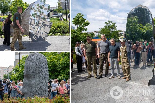 На знак подяки воїнам тероборони: Віталій Кличко показав новий артоб’єкт на Оболоні в Києві. Фото