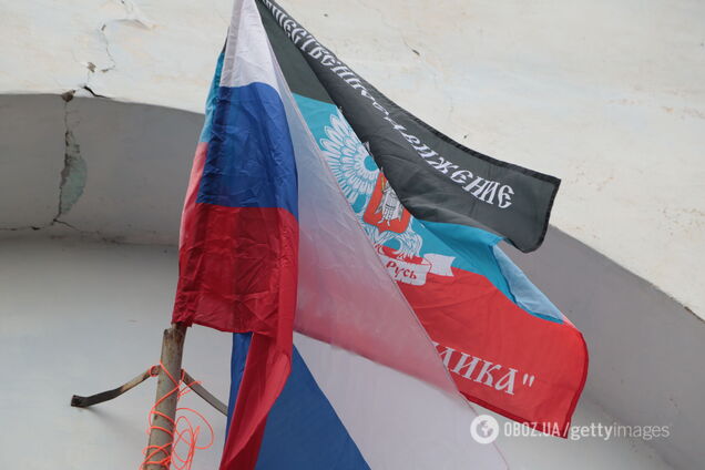 Ілюстративне фото. Прапори російських окупантів