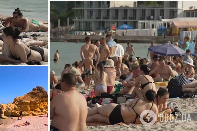 На пляжах в Одессе аншлаг: несмотря на обстрелы, украинцы ринулись на отдых к Черному морю