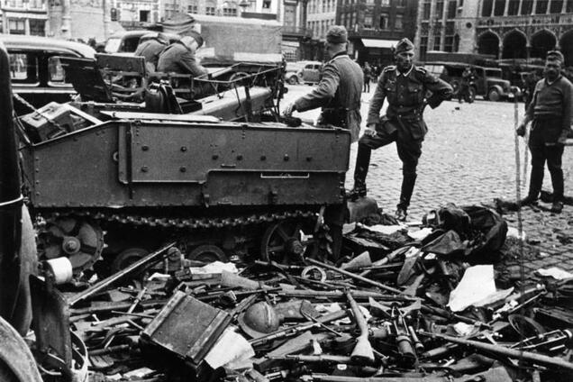 Ілюстративне фото. Солдати Вермахту після капітуляції бельгійської армії. 29 травня 1940