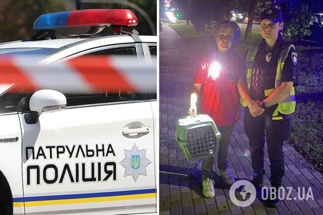 Под Киевом патрульные пришли на помощь раненому котику. Подробности и фото