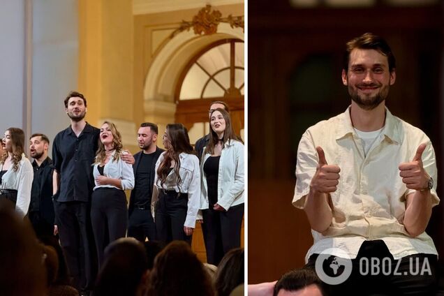 'Господи-боже, ну что вы делаете?' Звезда хора 'Гомін' Вадим Яценко довел ведущую до истерического смеха упоминанием о Потапе