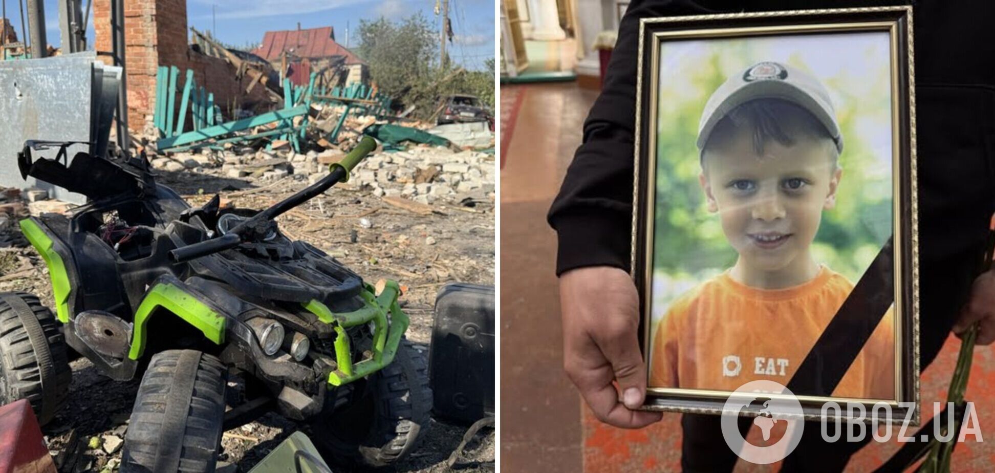 Его папа без вести пропал на войне: на Сумщине похоронили 5-летнего мальчика, который погиб в результате атаки РФ. Фото и видео