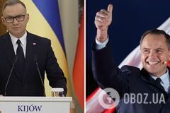 'Точка сидения влияет на точку зрения': Дуда намекнул, что Навроцкий став президентом изменит тон в отношении Украины