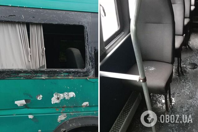 Російський дрон атакував евакуаційний автобус гуманітарної місії на Дніпропетровщині: що відомо про наслідки. Фото