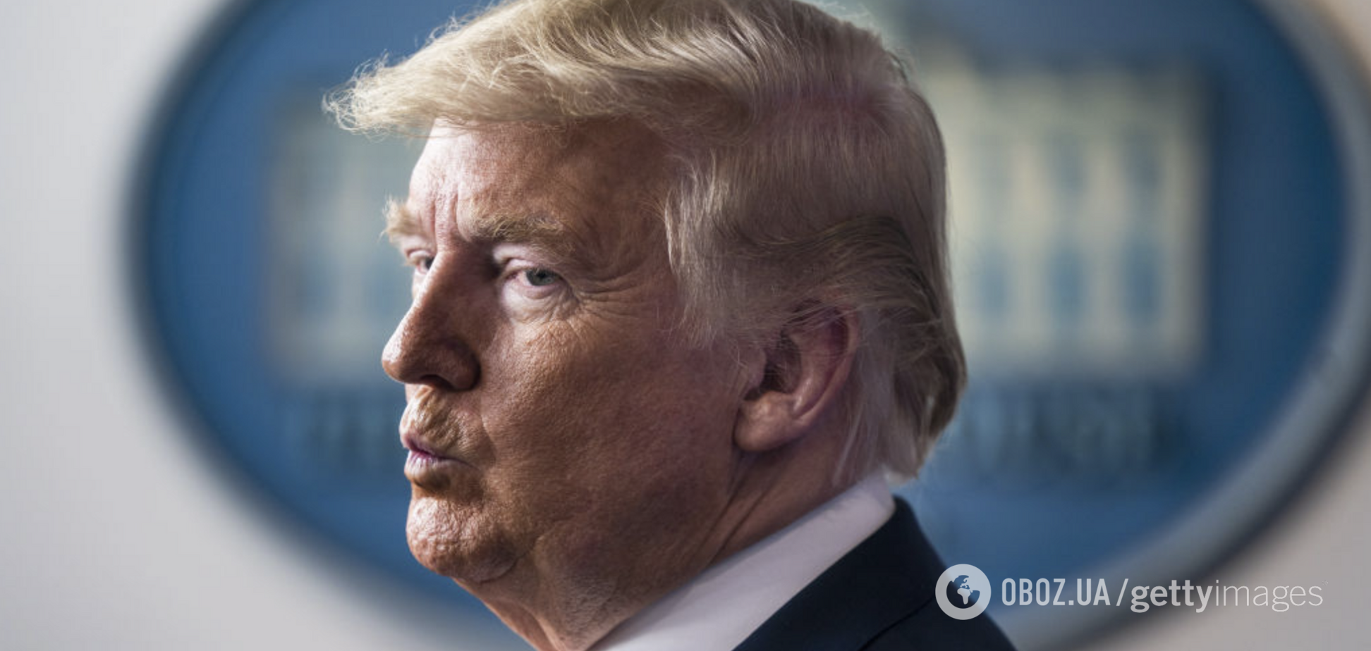 Президент США Дональд Трамп у Білому домі. Ілюстрація