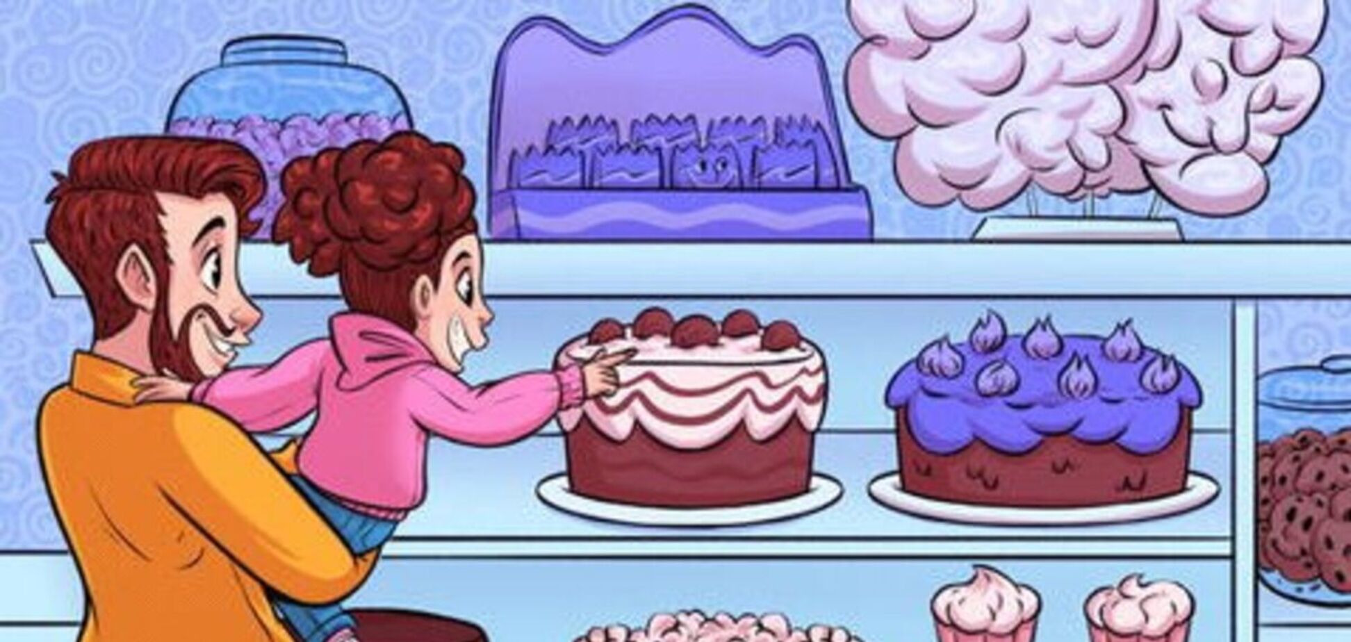 Где спрятались четыре лица? Головоломка на внимательность