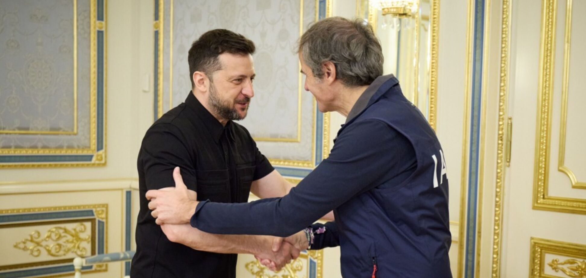 Владимир Зеленский и Рафаэль Гросси