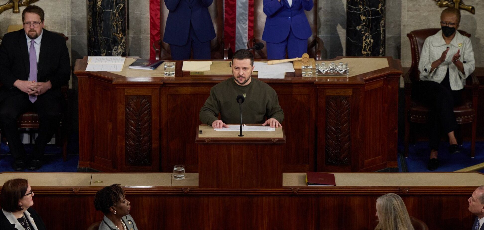 Иллюстрация - Владимир Зеленский в Конгрессе США