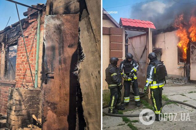 Оккупанты атаковали Купянск: загорелся дом, пострадала женщина. Фото