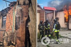 Оккупанты атаковали Купянск: загорелся дом, пострадала женщина. Фото